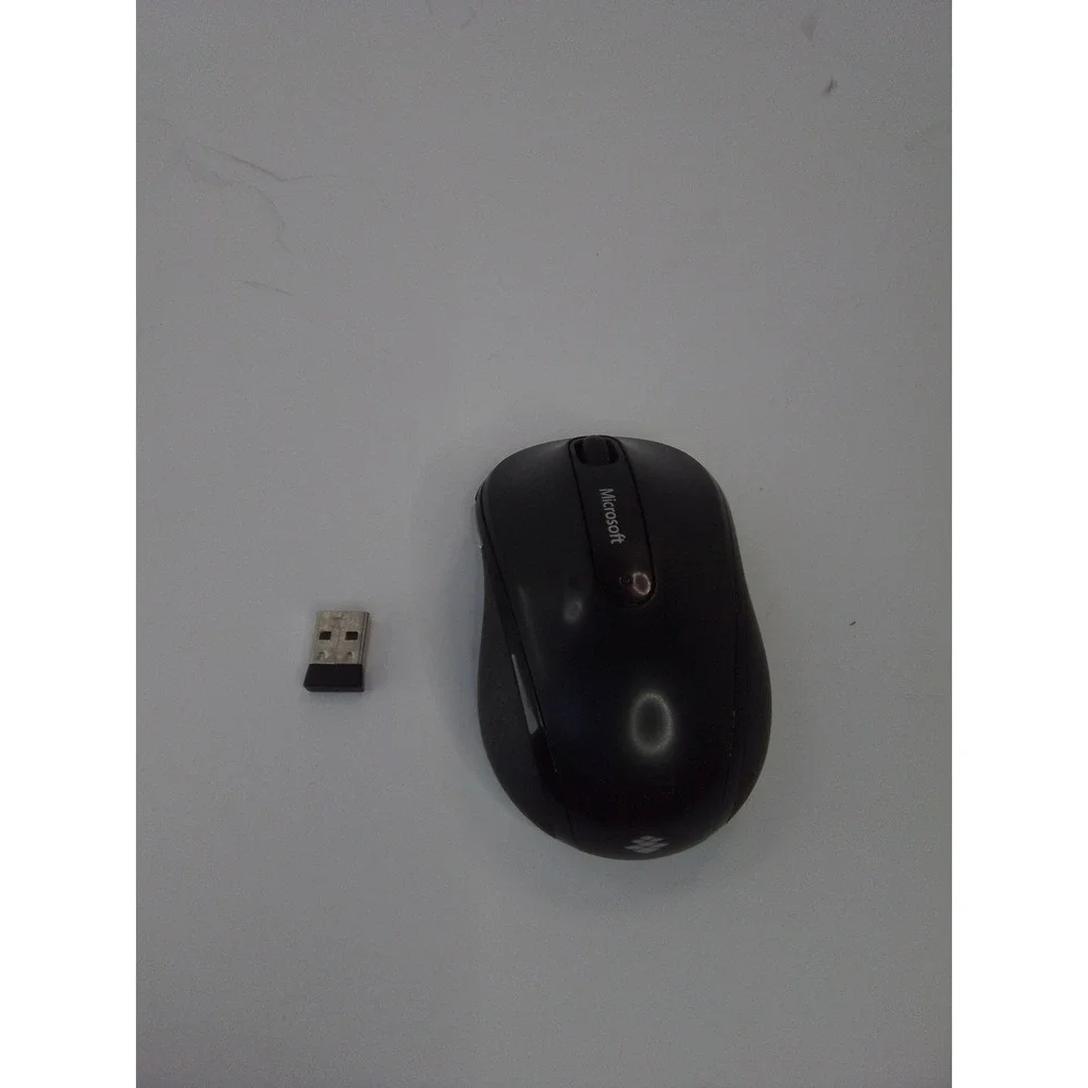 Microsoft Wireless Mobile Mouse 4000 Black Model 1383 with USB Receiver Used